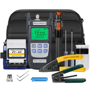 COMPTYCO affordable FTTH fiber cold junction kit with fiber power meter visual fault locator fiber cutting kit