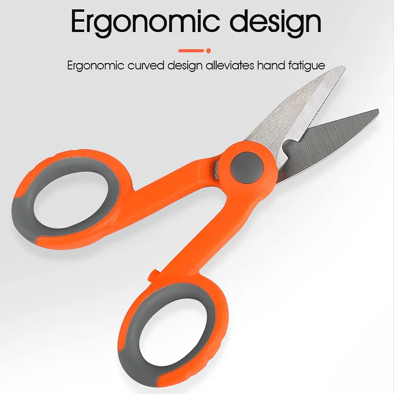 COMPTYCO fiber optic scissors serrated fiber velvet aramid scissors electrician scissors fiber tail jumper scissors hardware tools - Image 4