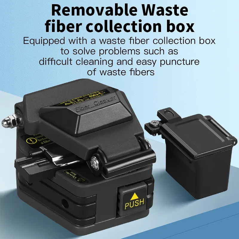 COMPTYCO Affordable auto-return FTTH fiber optic cutter for fusion splicing AUA-60C hot melt tool fiber optic cutter - Image 4