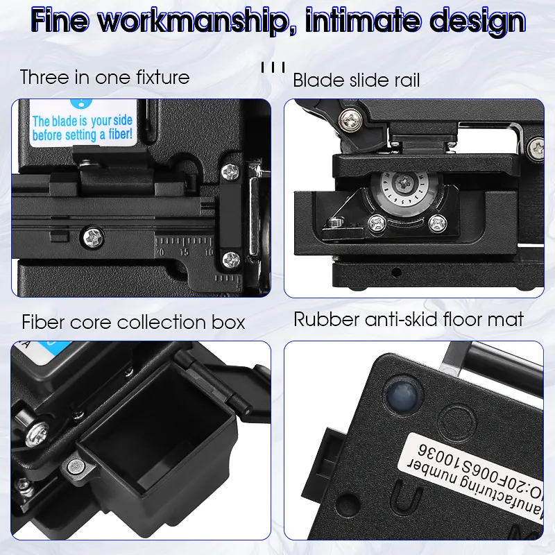 COMPTYCO AUA-71S High-Precision Automatic Return Fiber Optic Cutter with waste fiber box Cold Joint Tool for FTTH Fiber Cleaver - Image 4