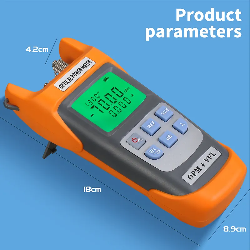 COMPTYCO AUA-G710BHigh Precision Optical Multi Meter 3 in 1 OPM+VFL+LED light 10 wavelengths Visual Fault Locator Optical Power Meter - Image 9