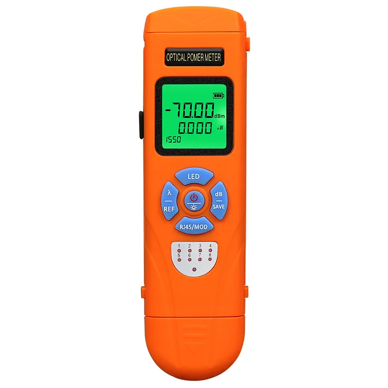 COMPTYCO AUA-C7/C5 Charging High Precision Fiber Optic Tester OPM with LED and RJ45 Tester Fiber Optic Equipment Mini Optical Power Meter