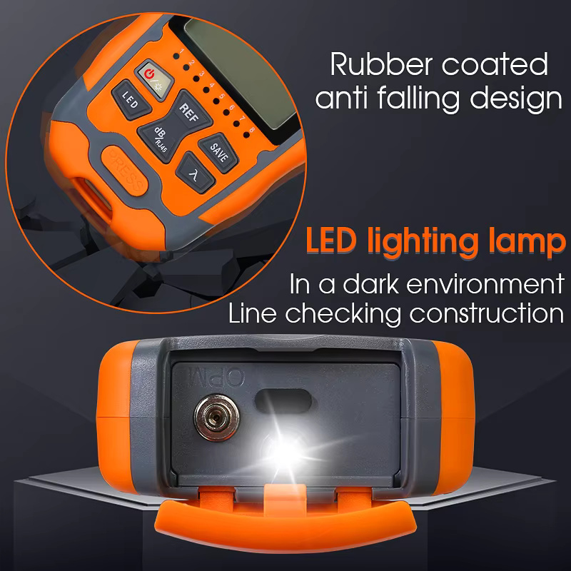 COMPTYCO High precision Fiber Optic Tester AUA-M7/M5 OPM with LED and RJ45 tester Fiber Optic Equipment Mini Optical Power Meter - Image 4