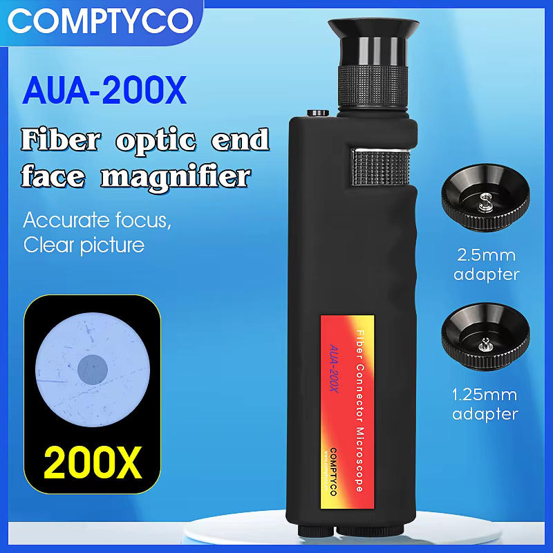 COMPTYCO AUA-200X fiber end face magnifier fiber optic inspection instrument SC/FC/ST/LC interface Fiber Optic Microscope - Image 2