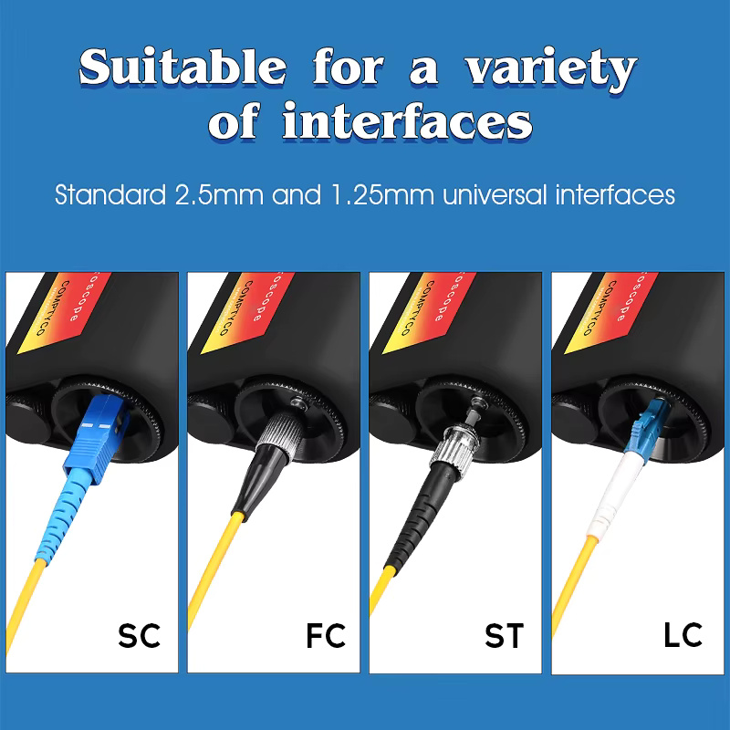 COMPTYCO AUA-200X fiber end face magnifier fiber optic inspection instrument SC/FC/ST/LC interface Fiber Optic Microscope - Image 3