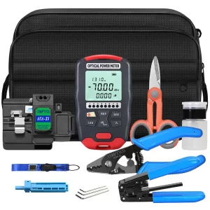 COMPTYCO Fiber Hot Melt Tool Kit Fiber Tool Kit AUA-X5 Cutting Machine Optical Power Red Light Integrated Machine Dry Battery Model